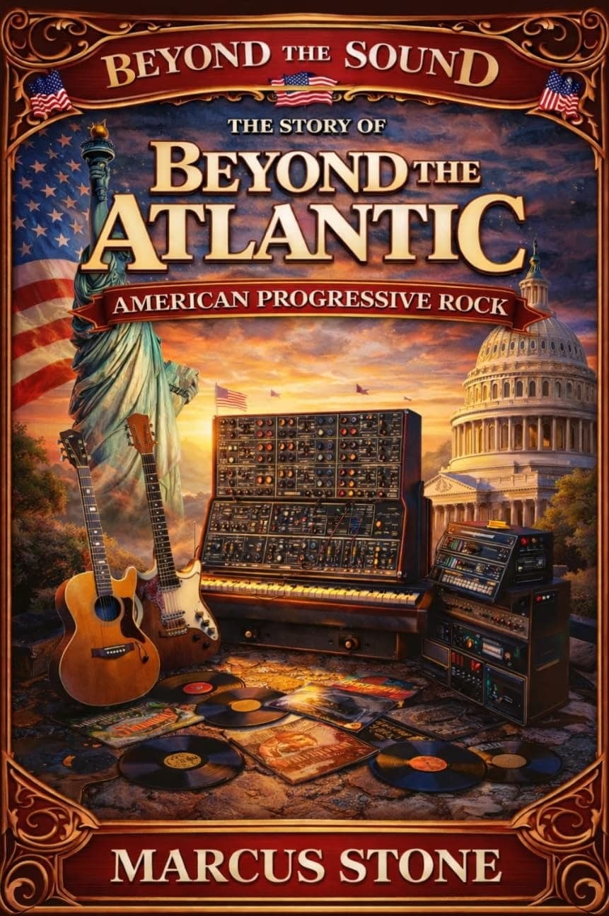 Beyond the Atlantic: The Story of American Progressive Rock by Marcus Stone — illustrated book cover